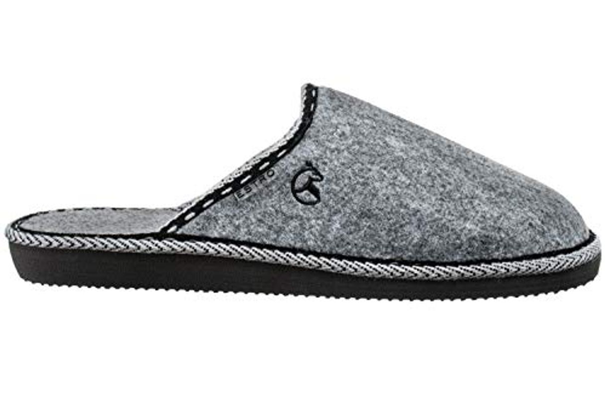 Lugar ESTRO Zapatillas De Casa Hombre Zapatillas Fieltro Pantuflas Casa Hombre F14