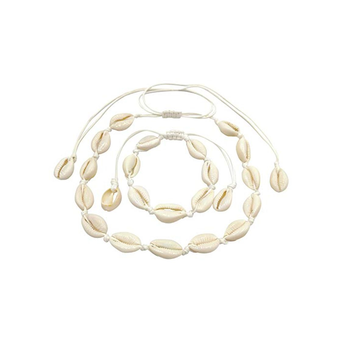 Social Collar y Pulsera de Conchas