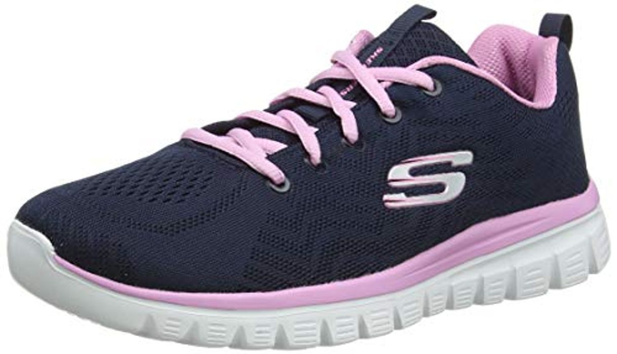 Moda Skechers Women 12615 Low-Top Trainers, Blue