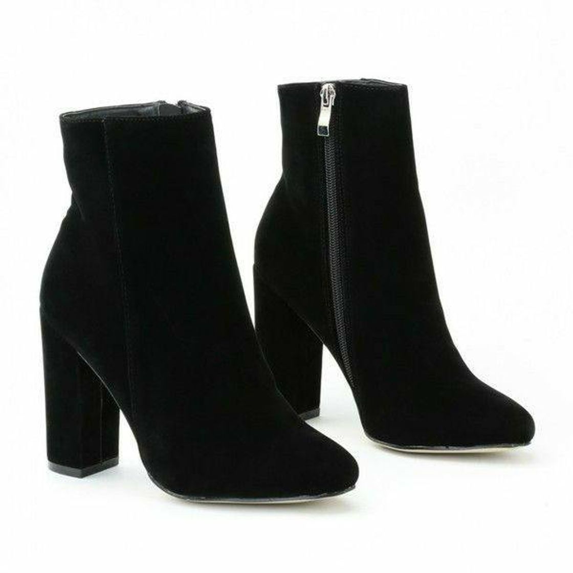 Moda Black Heeled Boots