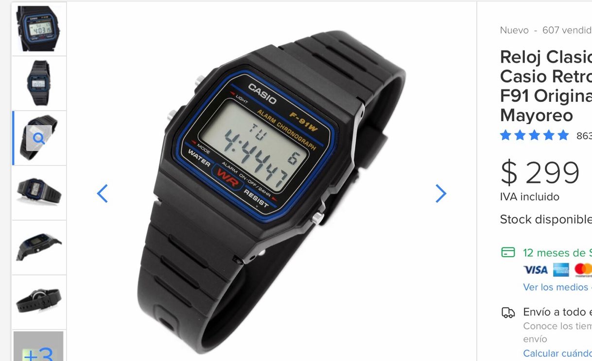 Fashion Reloj negro Casio