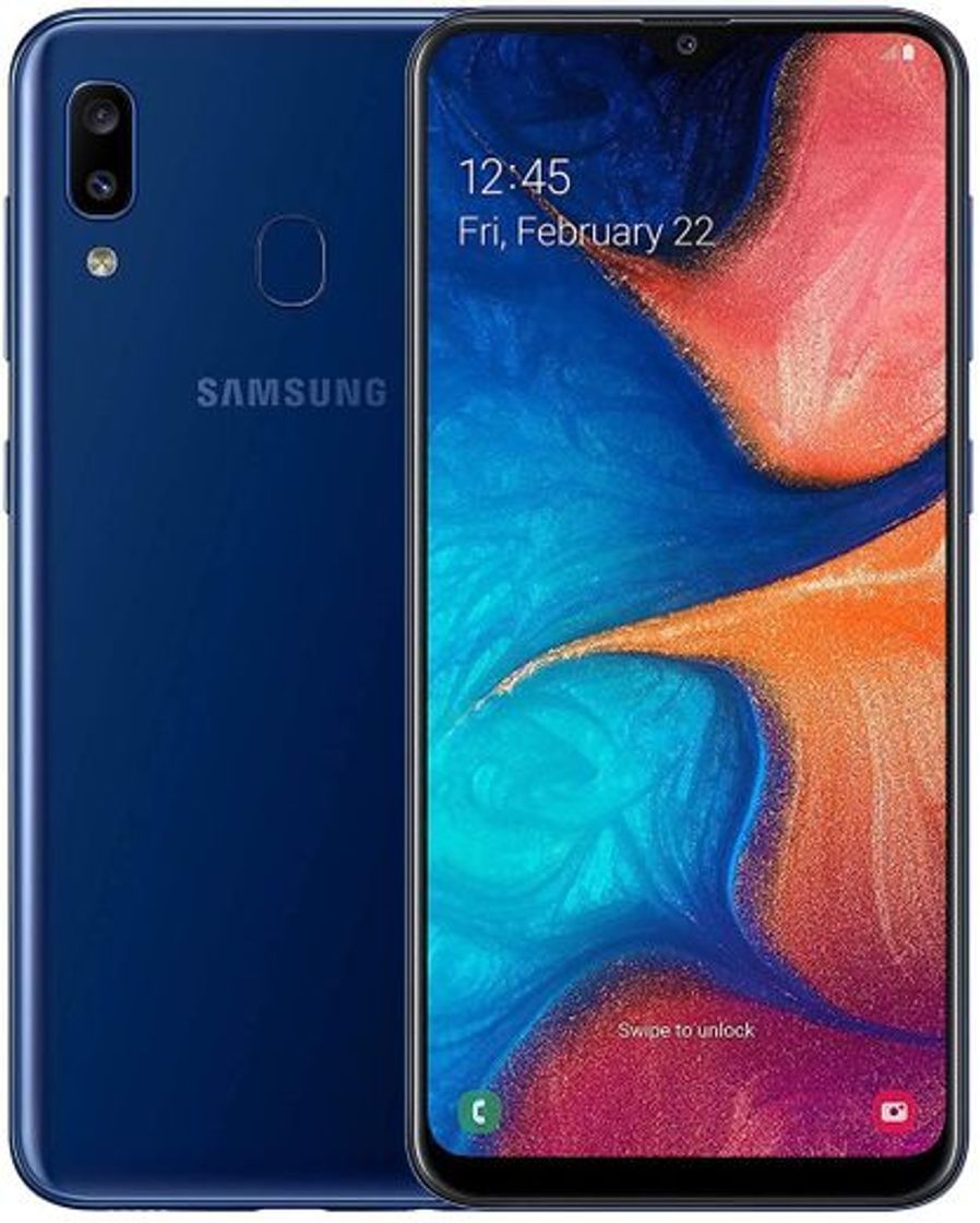Social Samsung A20E, Smartphone Super AMOLED