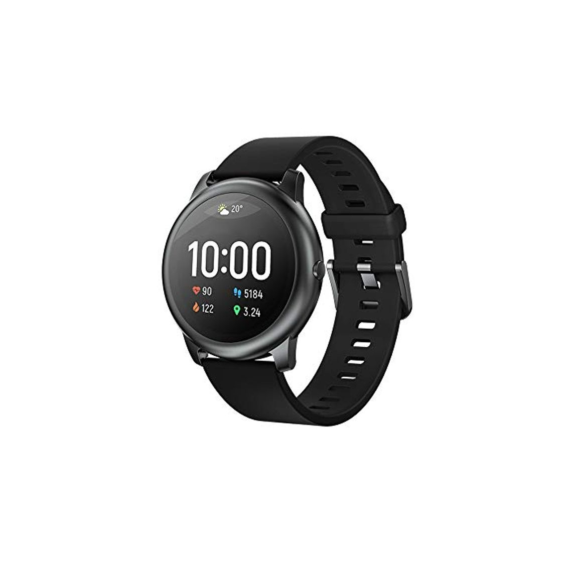 Social HAYLOU LS05 Global Version Smart Watch Solar 12 Modos Deportivos Control de música Pulsera Deportiva 24H Monitoreo del Ritmo cardíaco Pulsera Diaria Impermeable