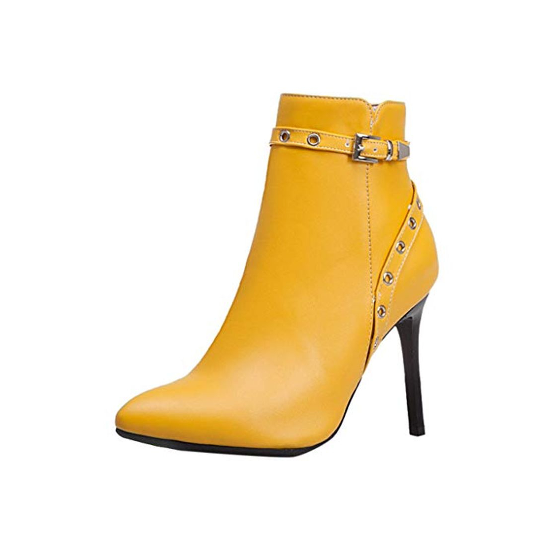 Zapatos de Tacón Grueso Puntiagudos de Mujer TOPKEAL 2019 Moda Bota de Tacón Alto Aguja con Plataforma para Jovencita