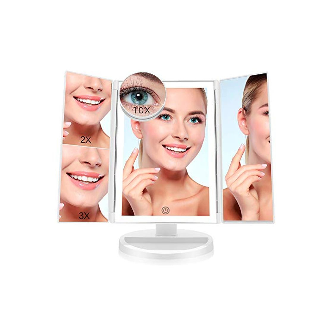 Social FASCINATE Espejo Maquillaje con Luz