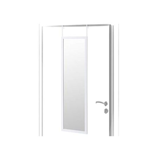 Espejo de Puerta Moderno Blanco de plástico para Dormitorio de 35 x