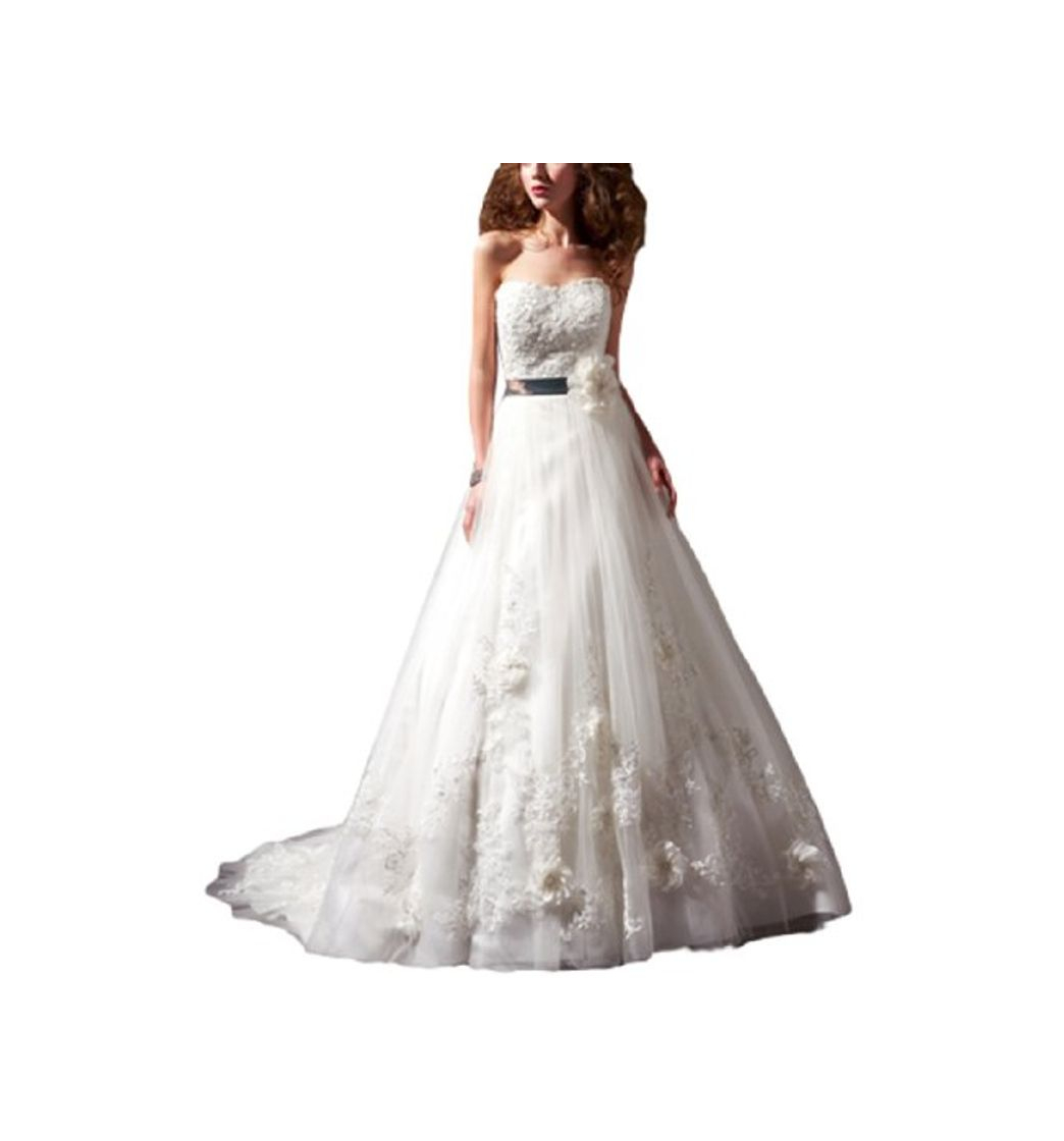 Producto Terraria aisini faja princesa cuello en V Backless Sweet wedding dress