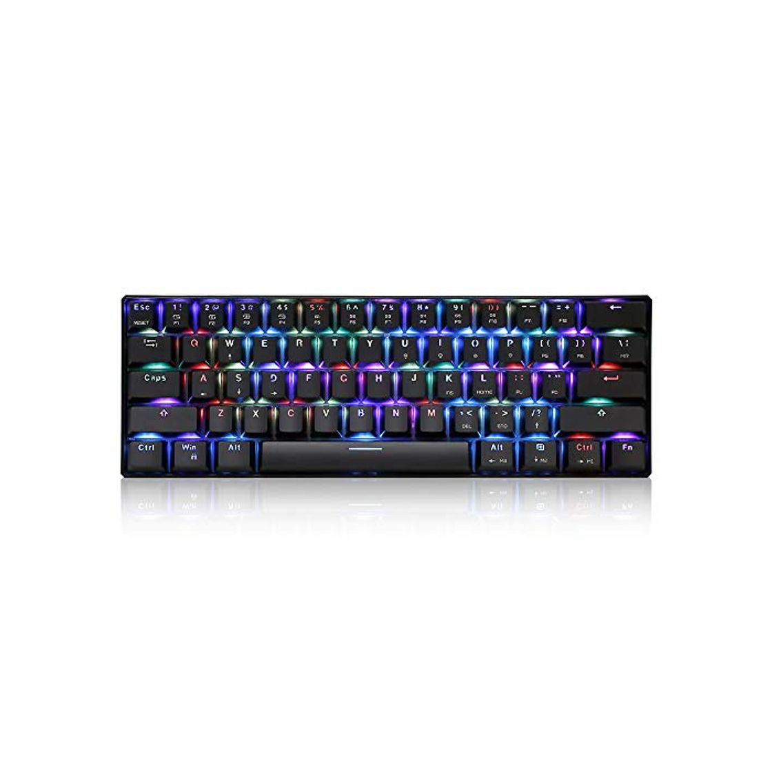 Electronic Docooler MOTOSPEED CK61 Teclado mecánico para Juegos RGB Interruptores Azules OUTMU Teclado