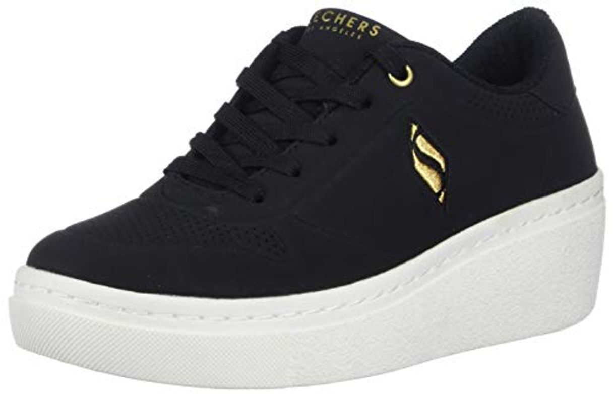 Fashion Skechers Goldie Hi-Bit O Glit - Tenis para mujer, negro