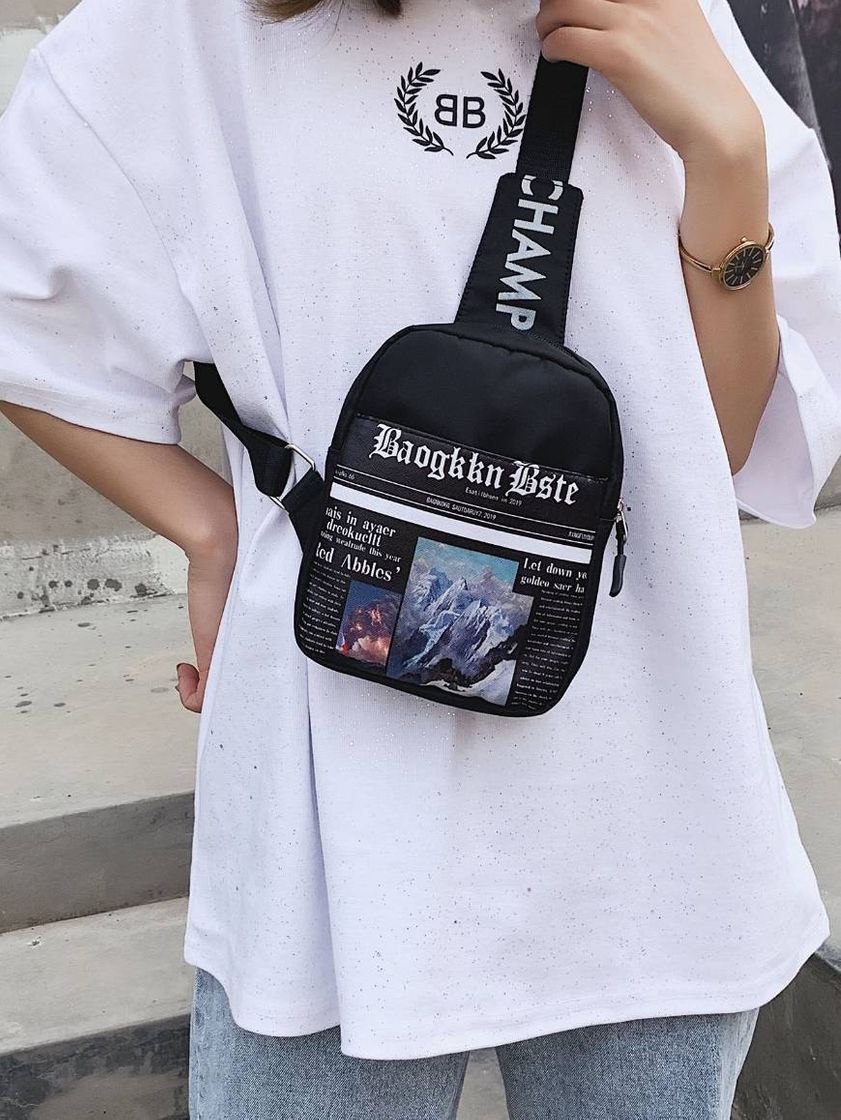 Fashion Sling Graphic Bag