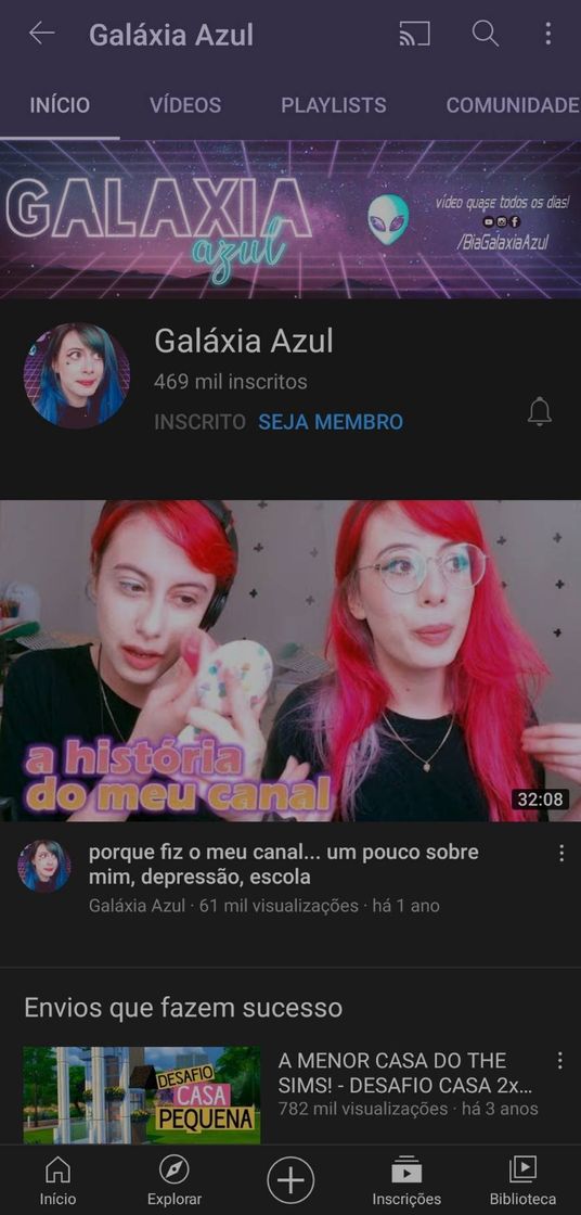 Moda Galáxia Azul - YouTube