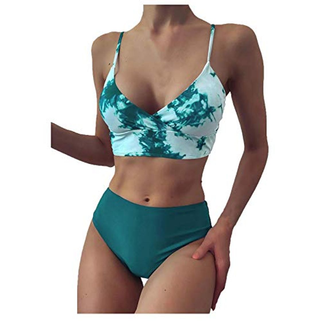 Social riou Traje De Baño Mujer Sexy Bañador de Baño Conjunto de Bikini Push up Cintura Alta Biquini Sujetador Acolchado Traje de baño de Dos Piezas