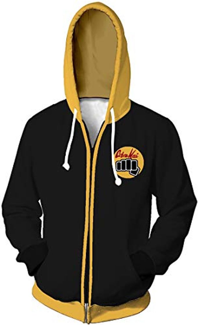 Social Chaos World Sudadera Cobra Kai 3D impresión Hombre de Manga Larga con