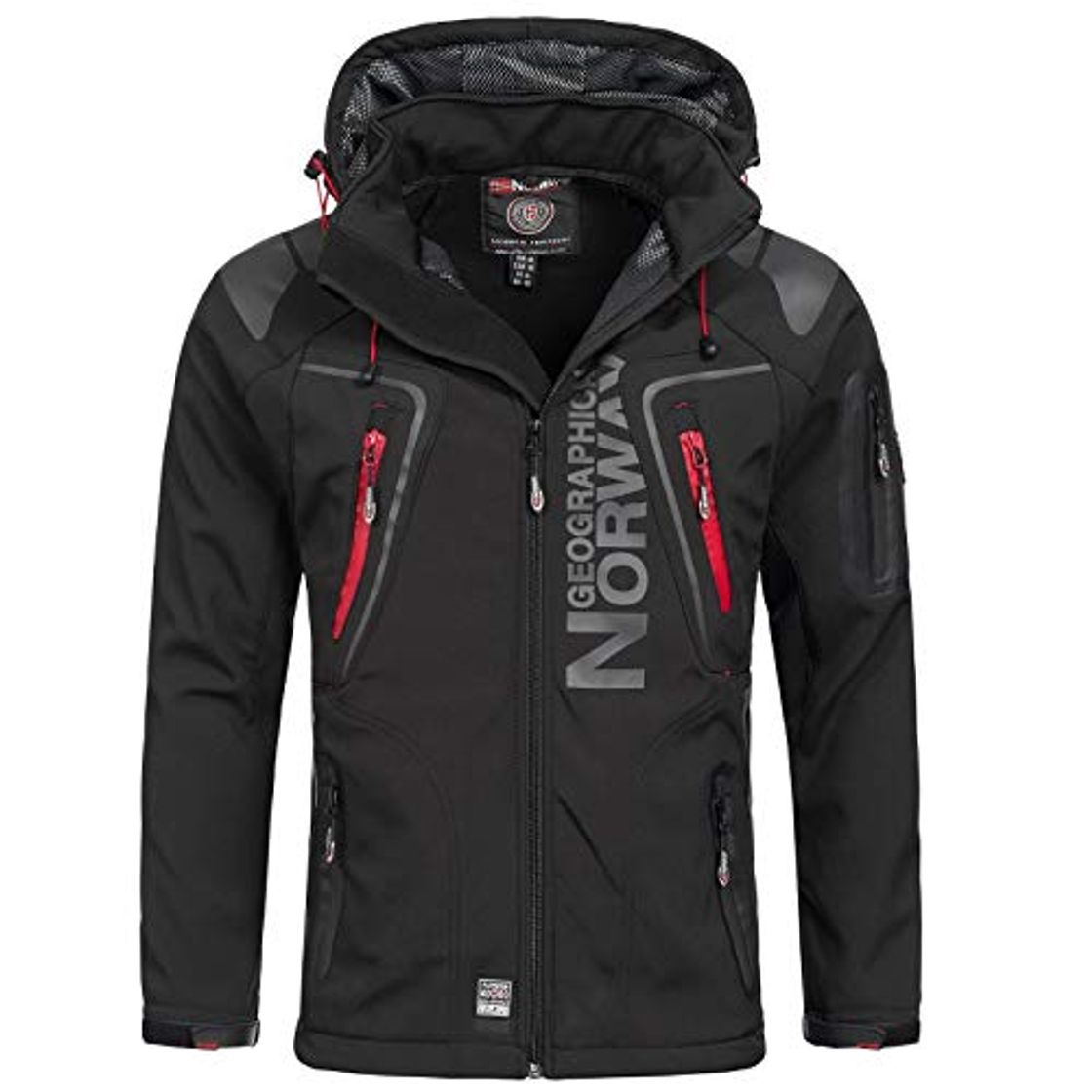 Social Geographical Norway - Chaqueta cortavientos para hombre, modelo