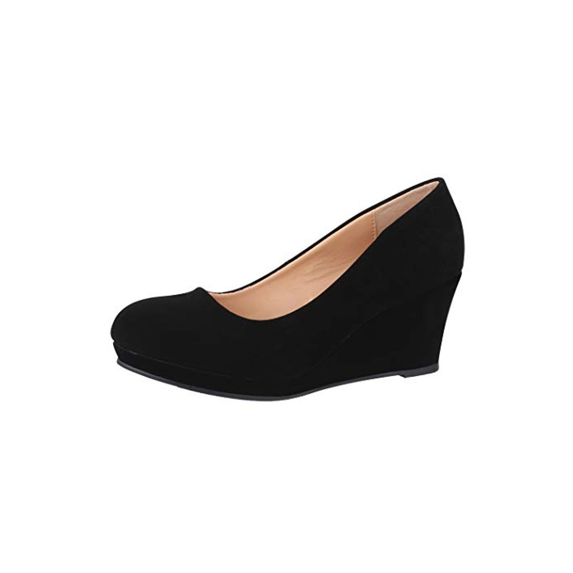 Producto Elara Zapato de Tacón Alto Mujer Cuña Plataforma Chunkyrayan Negro B8011Y