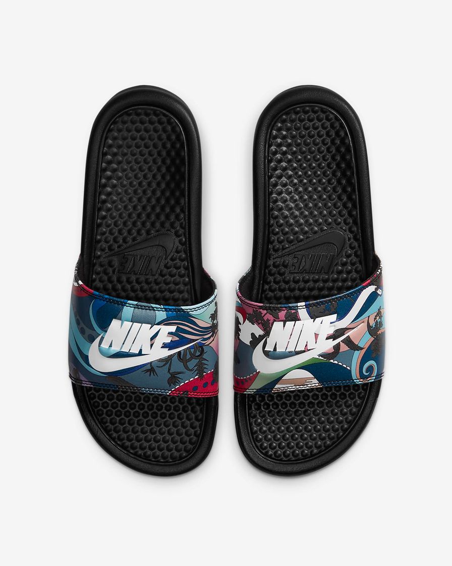 Moda Nike Benassi JDI Print, Sandal Mujer, Black