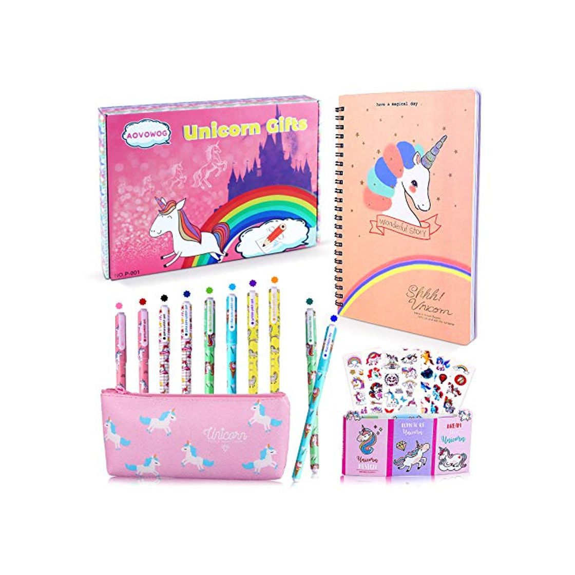 Moda 25 Piezas Bolígrafo Regalos de Unicornio para Niñas