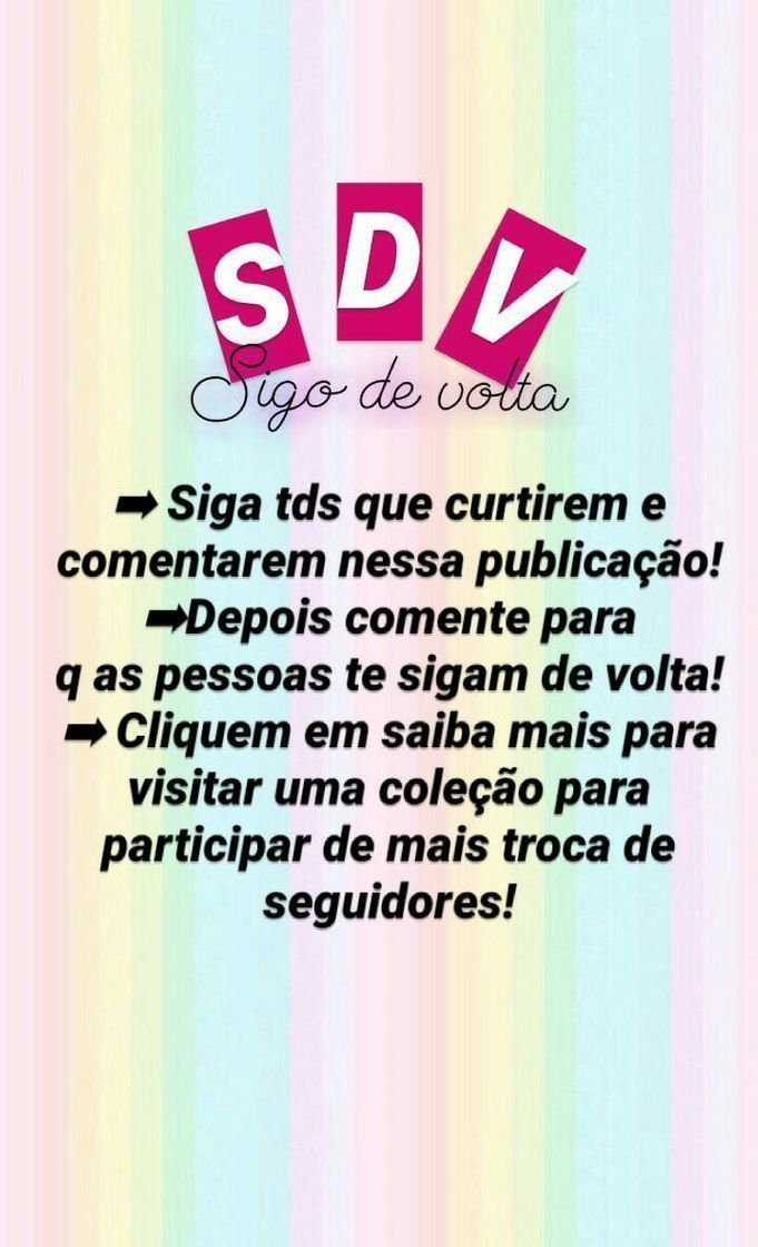 Social Sdv | Sigo de Volta