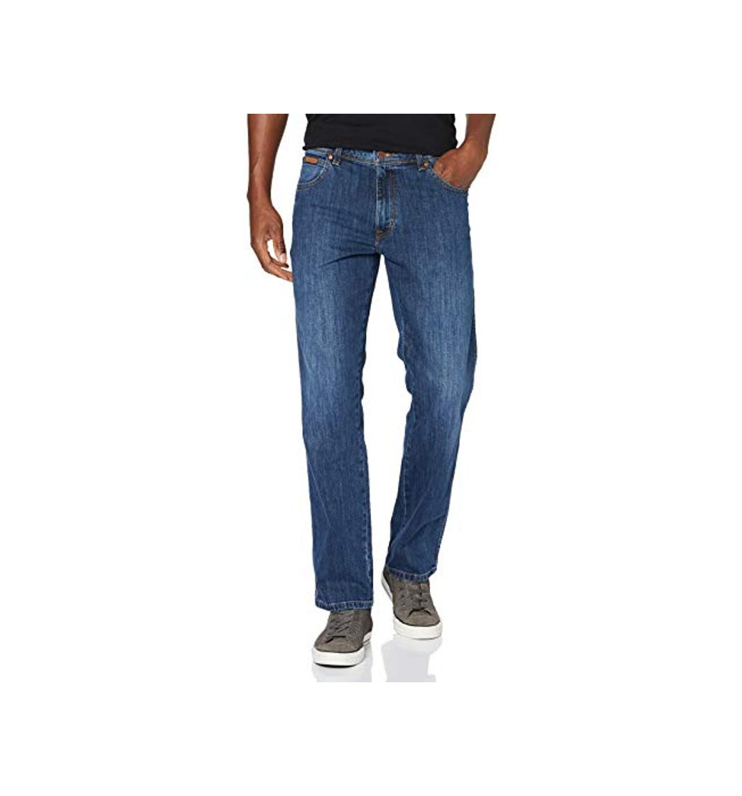 Moda Wrangler Texas Contrast Hombre Jeans, Azul