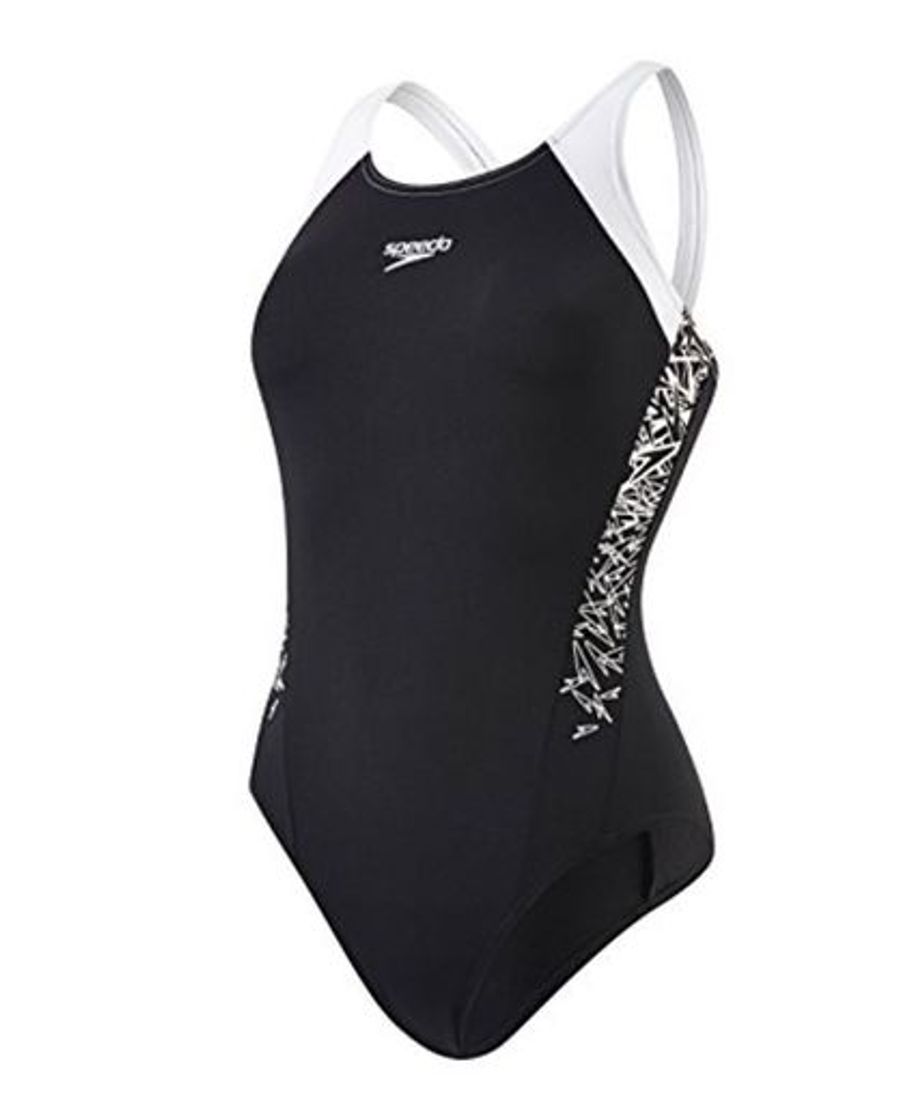 Moda Speedo Women Boom Splice Muscleback Swimsuit - Black