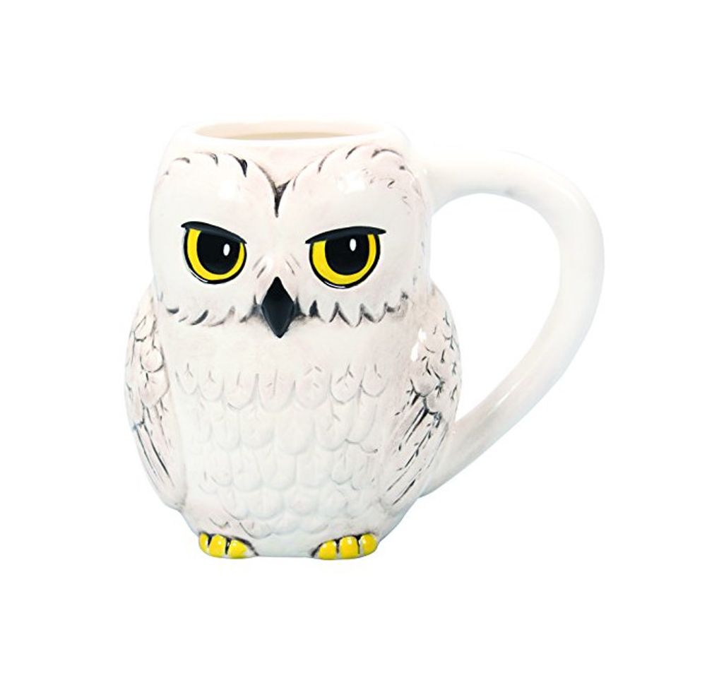 Book Half Moon Bay Taza 3D Relieve Harry Potter Hedwig