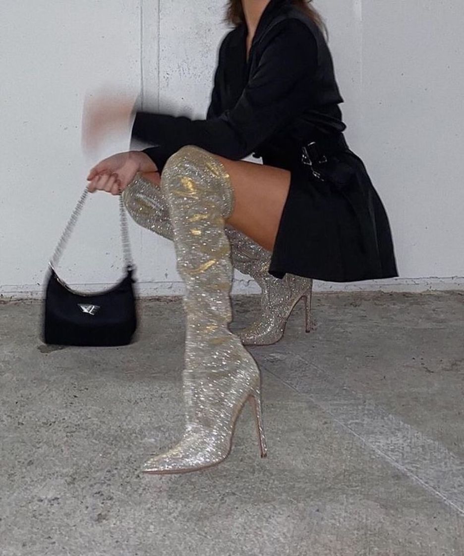 Moda Glitter Boot Heels 