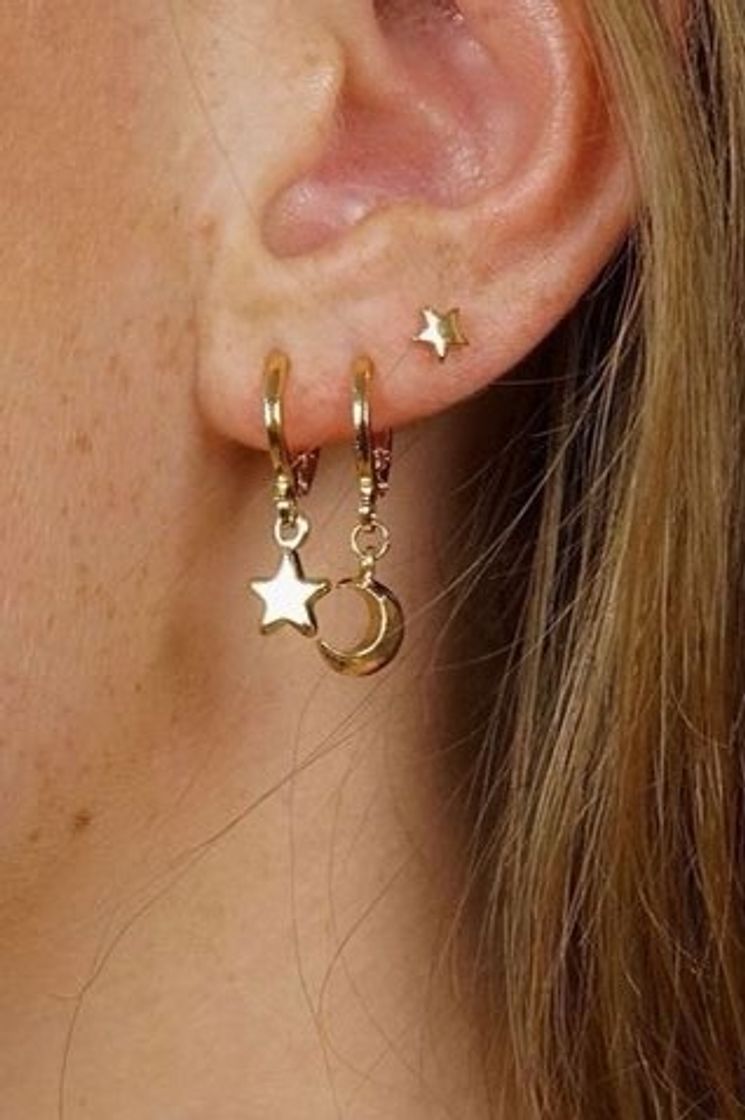 Fashion Moon and Star Earrings 