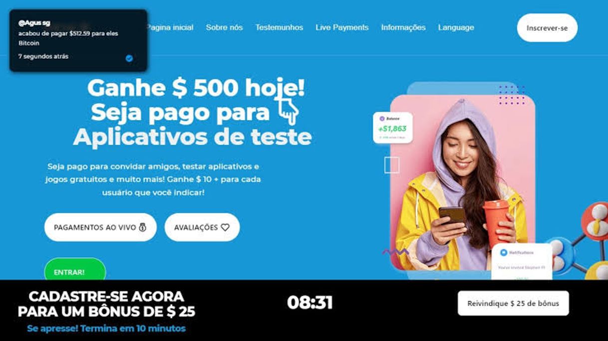 App Sociale, aplicativo que paga por pesquisas e indicações 