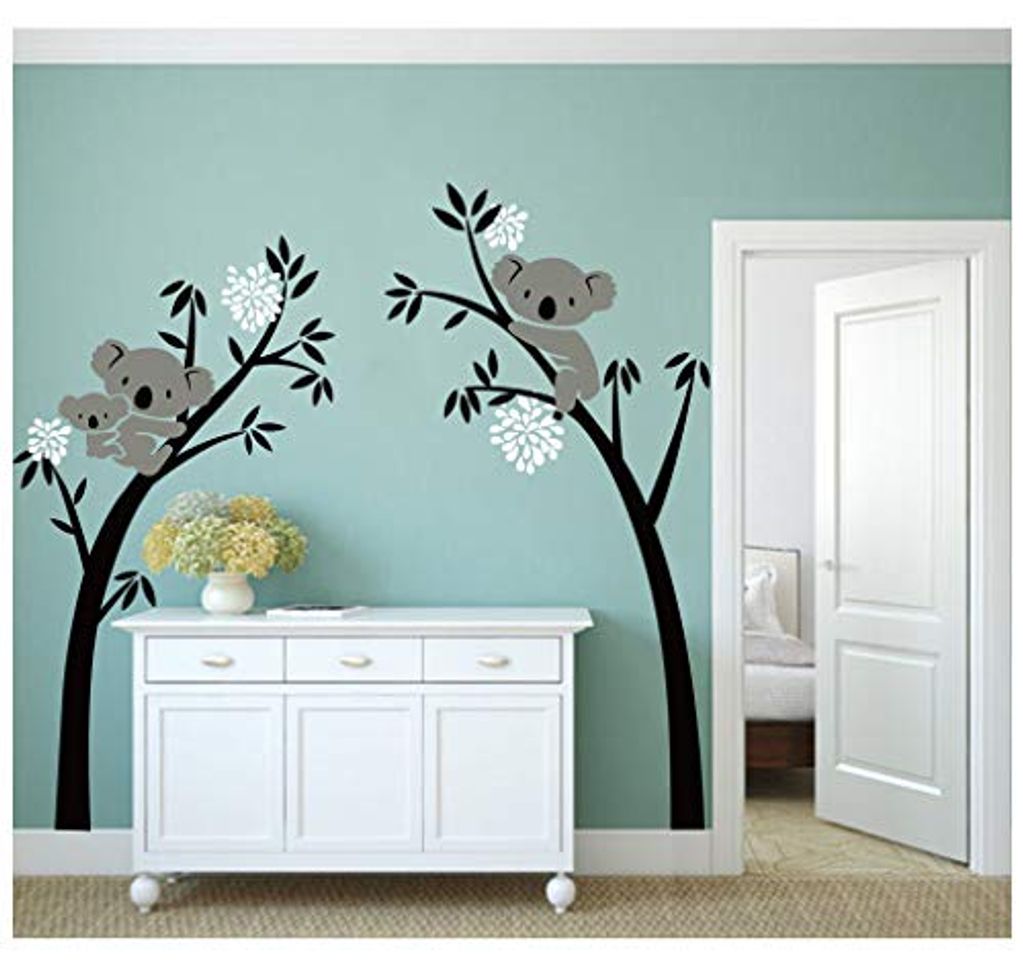 Product Bdecoll Vinilos decorativos/Árbol de 3 Koalas adhesivos vinilo de niños/habitación Guardería infantil