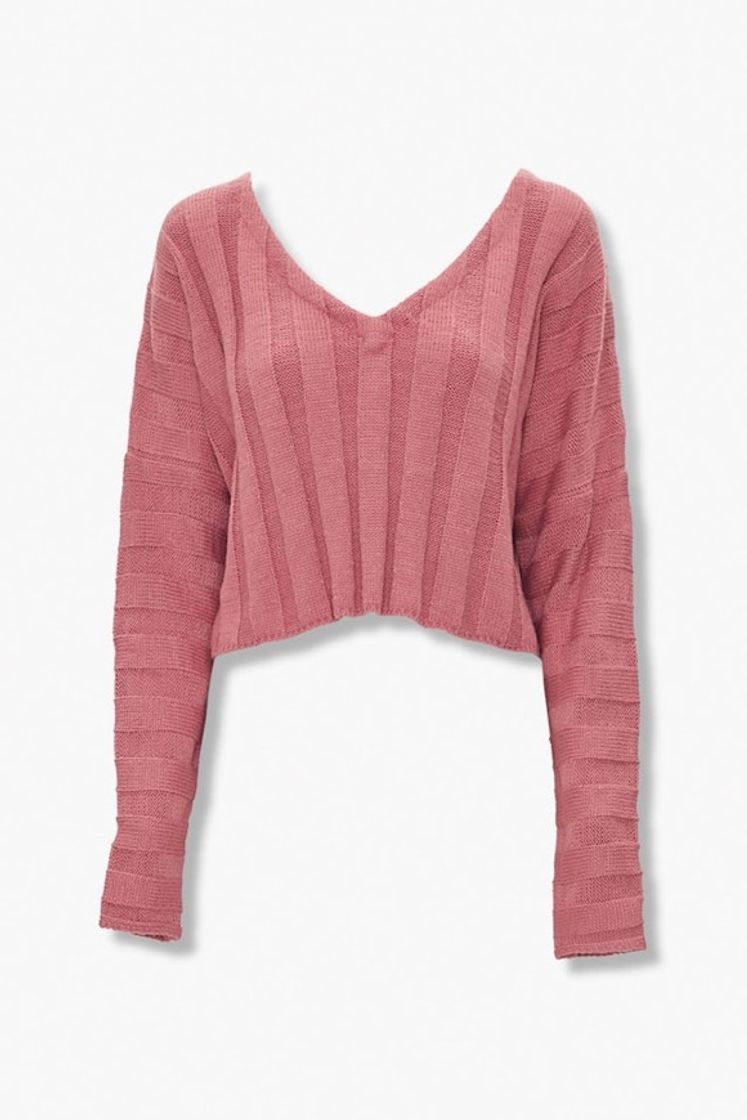 Social Ribbed Drop-Sleeve Sweater