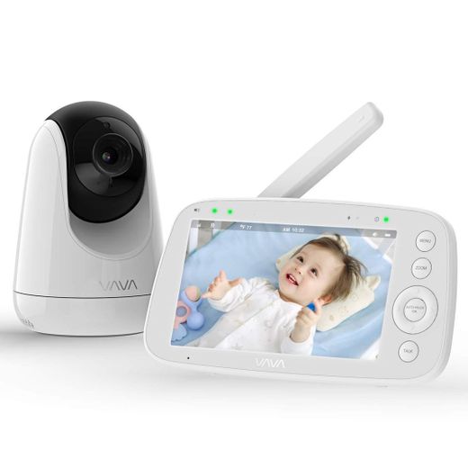 Monitor de bebé, VAVA 720P IPS pantalla de vídeo para bebé 