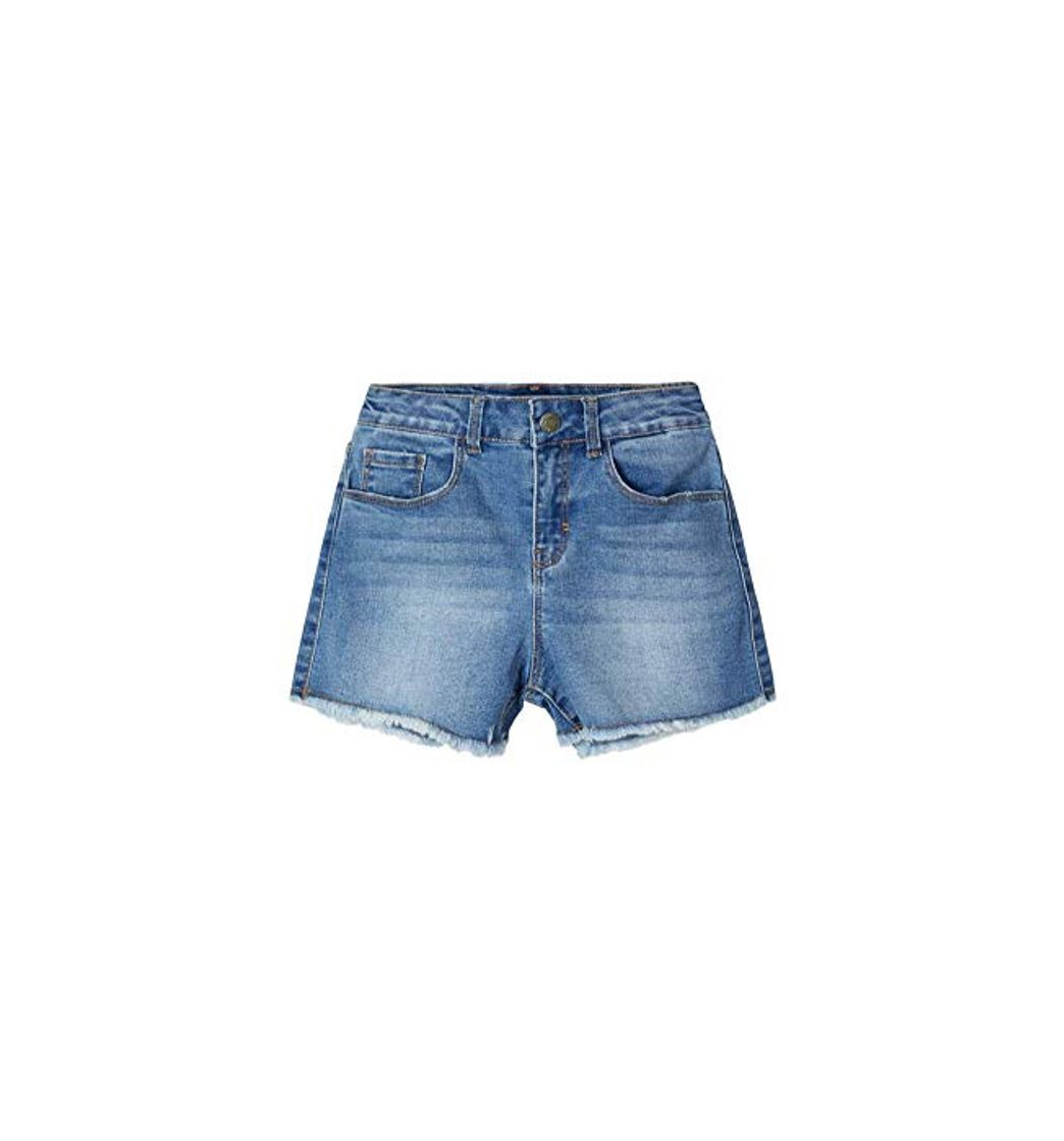 Moda NAME IT Nkfrandi Mom Dnmcece 1345 HW Shorts Noos Pantalones Cortos