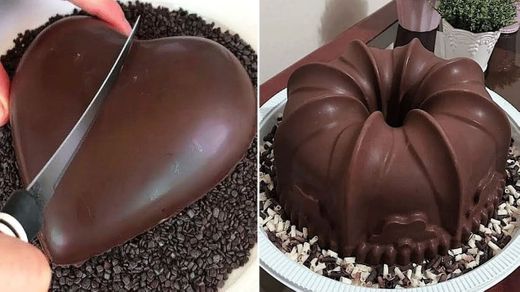 Fancy Chocolate HEART Cake Decorating Ideas - YouTube