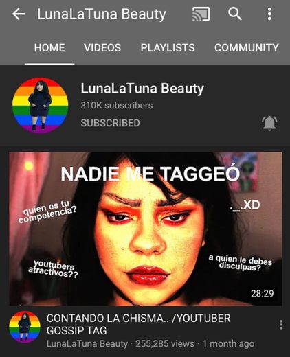 Luna Martínez- Canal de makeup. 👀💕