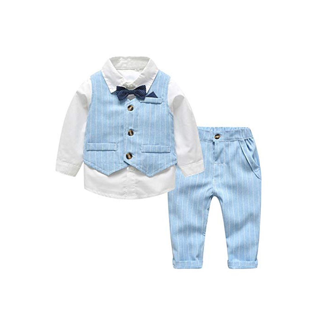 Social Counjunto de Ropa Bebé Otoño y del invierno Traje Caballero infantil Boy chaleco a cuadros de manga larga camisa Pantalones estilo británico de tres piezas traje Verano Tops Los PantalonesTrajes Conju