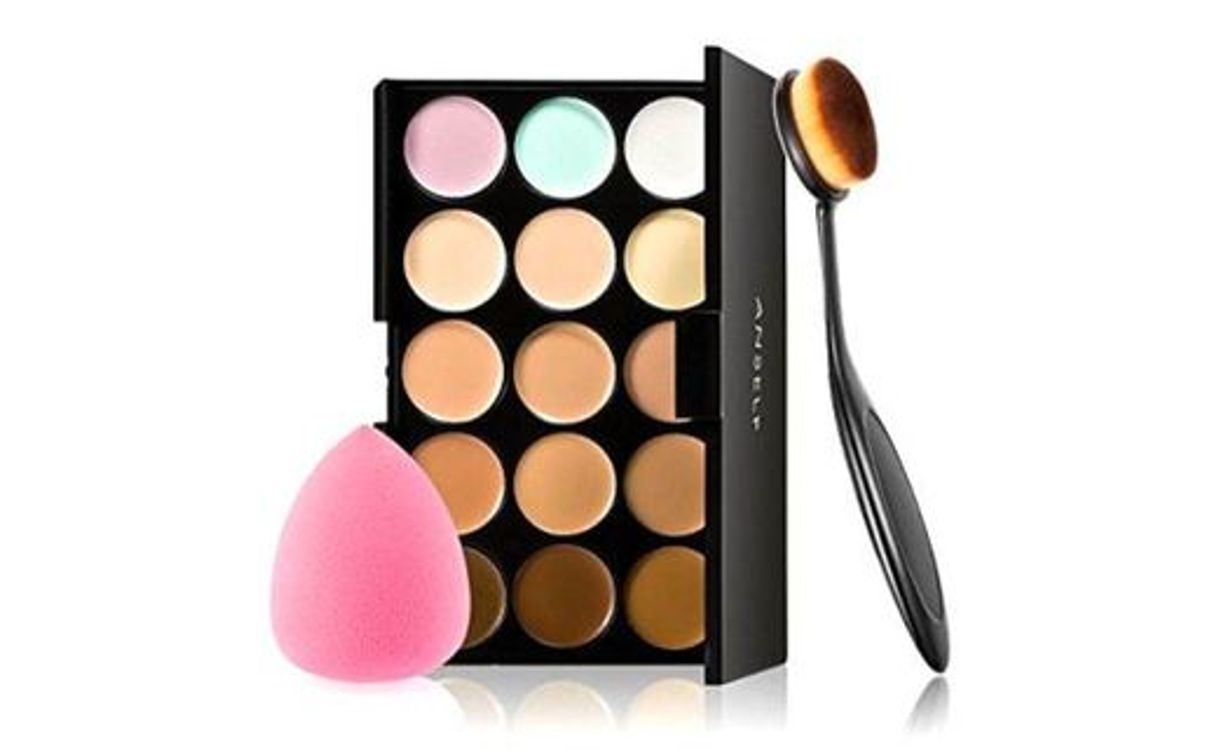 Social Anself - Set de Paleta de Corrector de Maquillaje 15 Colores