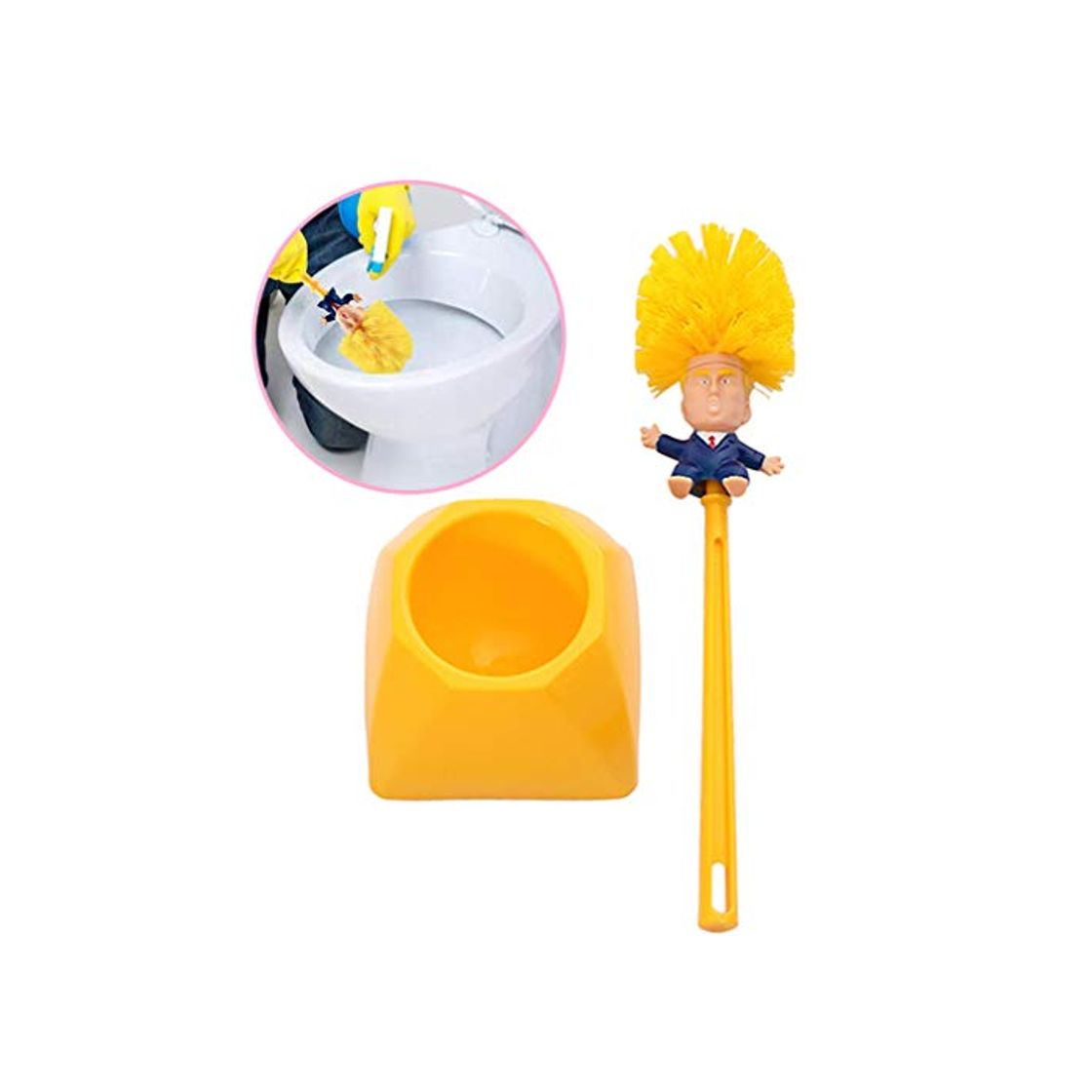 Productos Donald Trump Set de Limpiador para cepillos de inodoros Juego de cepillos