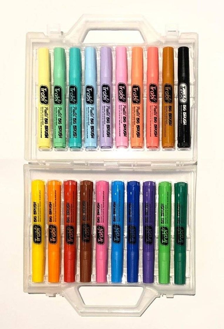 Social BRUSH PEN MARCA TRABI 20 COLORES