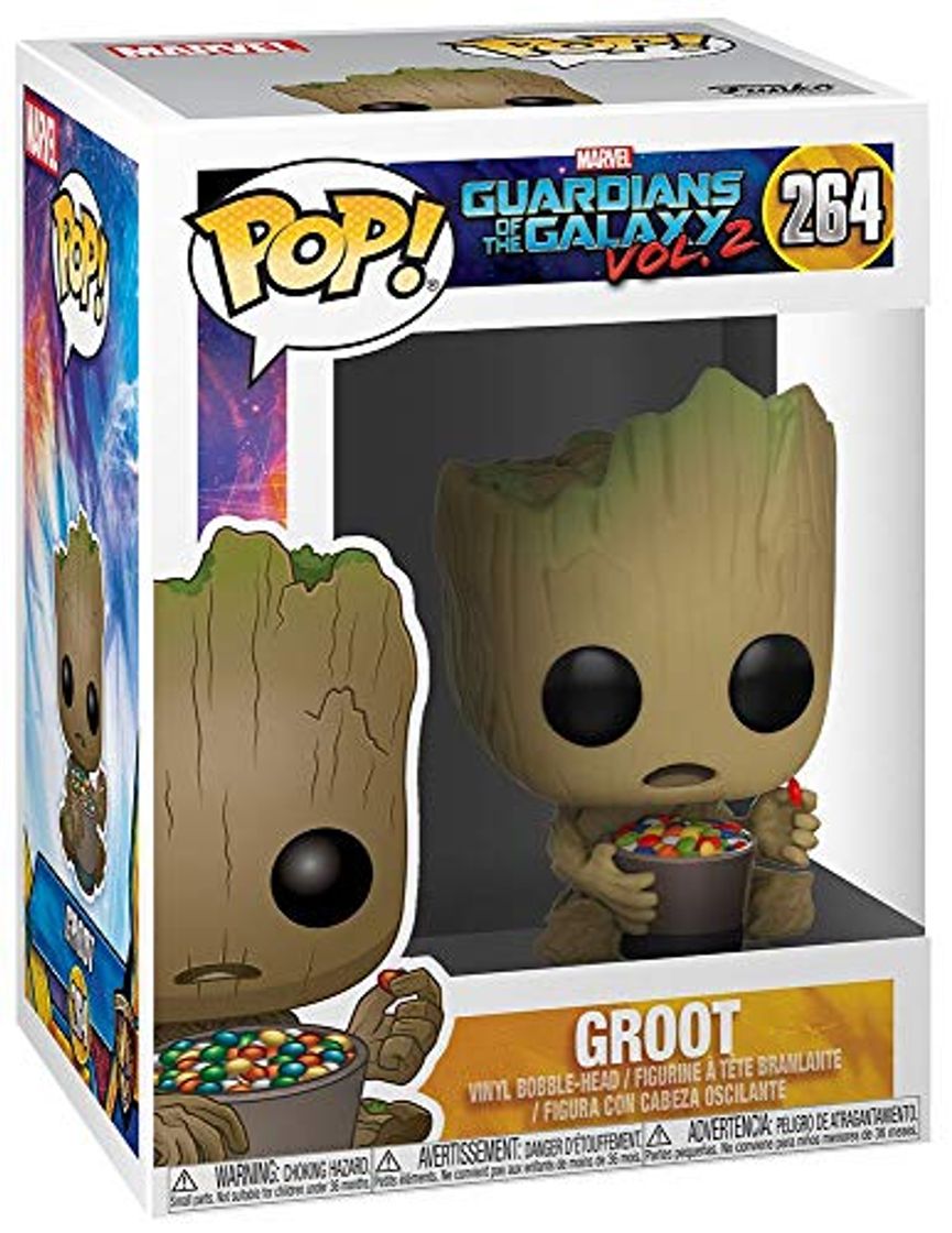 Juego Funko 22074 – Guardians of the galaxy 2 2 2 – Pop Vinyl Figure 264 Groot W/Candy Bowl