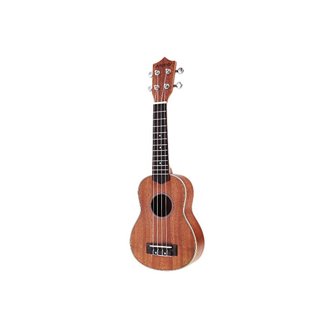 Product Andoer® 21in Ukelele Compacto Ukelele Hawaiano Caoba Aquila Rosewood Fretboard Puente Soprano