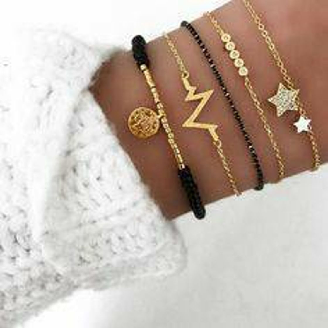 Moda Super lindas esse conjunto de pulseiras 