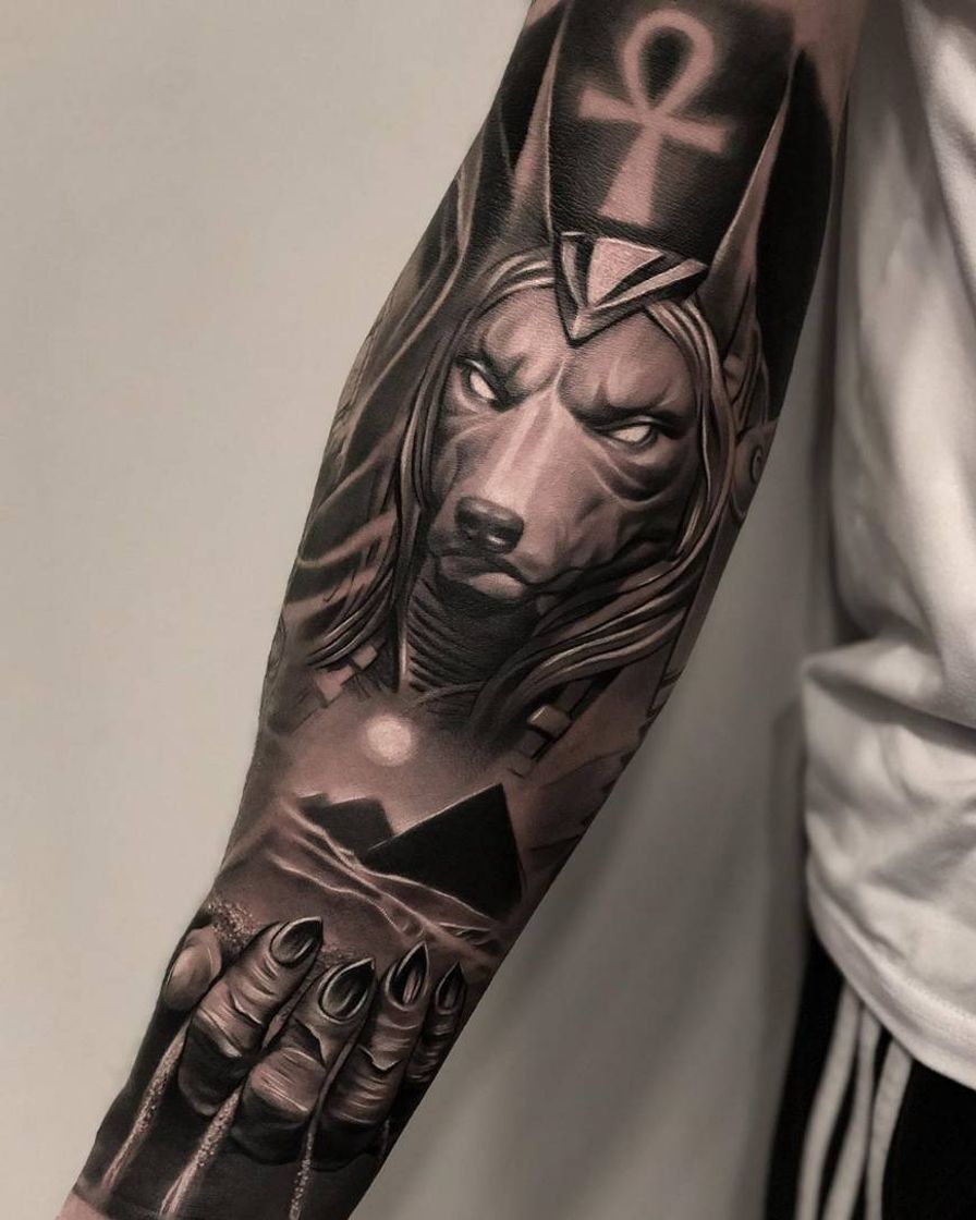 Fashion Anubis tattoo