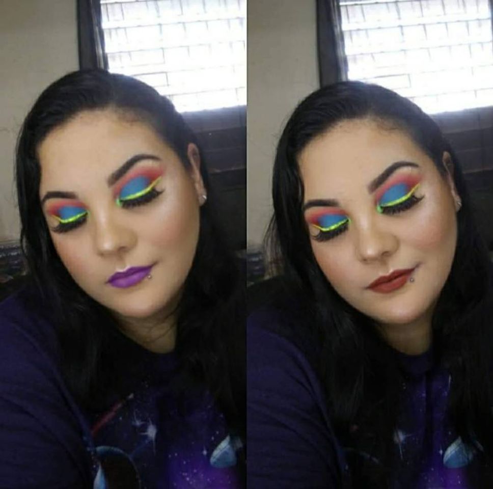 Fashion Neon Makeup Look