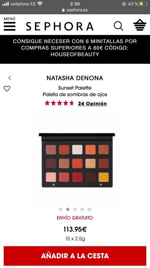 Fashion NATASHA DENONA
Sunset Palette