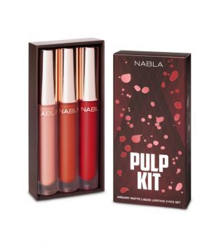 Fashion Nabla - Set de labiales líquidos Mate Dreamy Pulp Kit