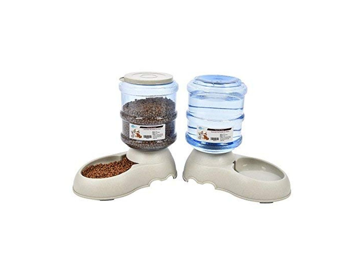 Social YGJT Comederos Automáticos de Alimentos/Fuente de Agua Automática para Perros Gatos y