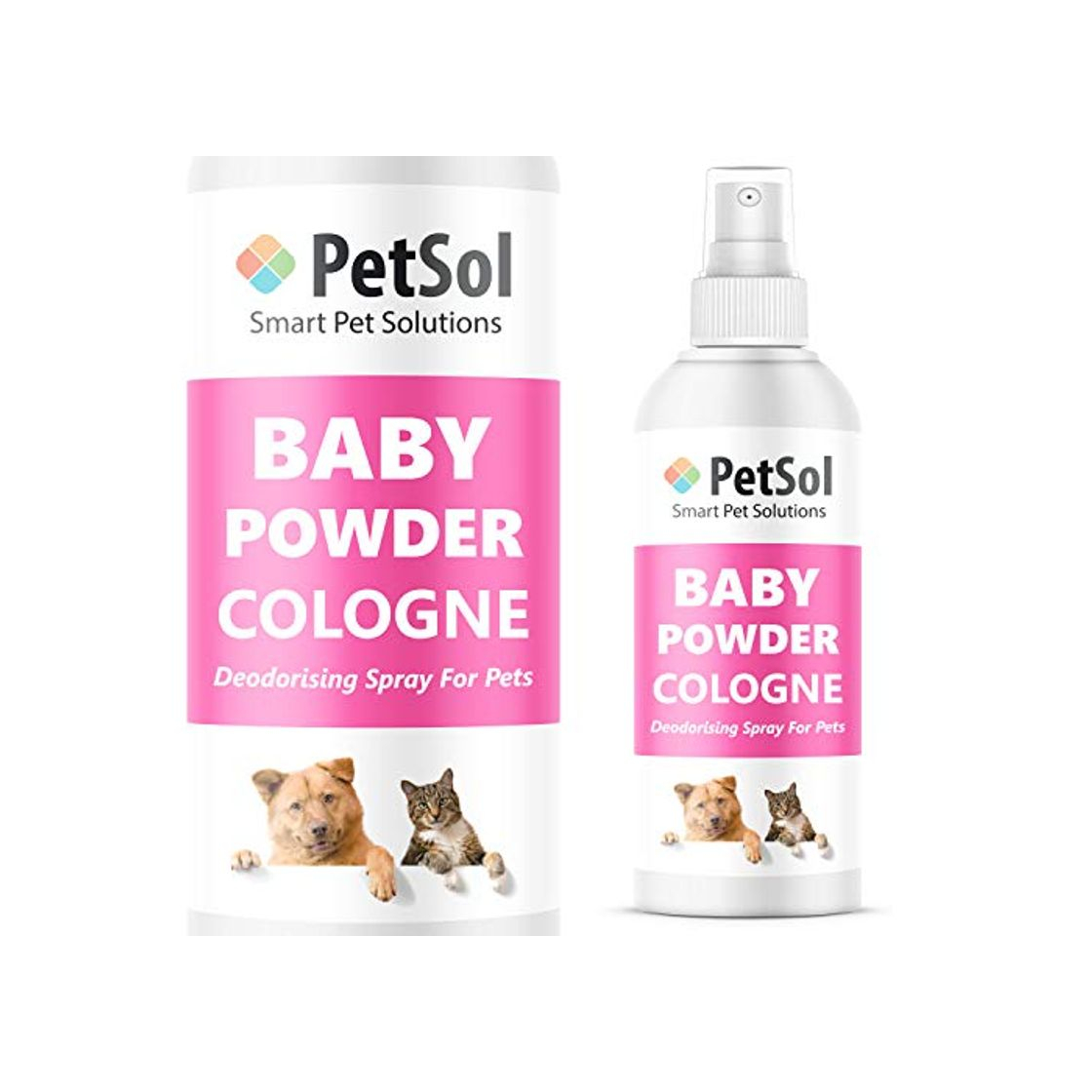 Social PetSol Baby Powder Colonia Perfume para Perros - Larga duración Perro Desodorizador