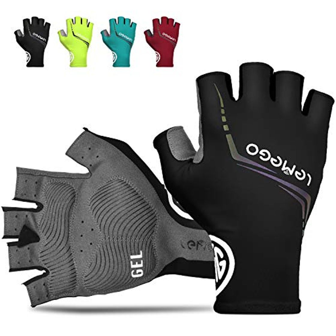 Products LEMEGO Guantes de Ciclismo para Hombre Mujere Guantes Bicicleta Gimnasio Verano Medio