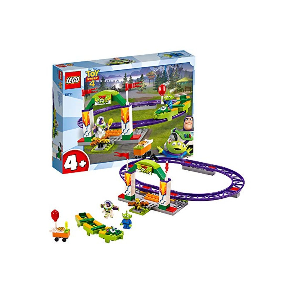 Products LEGO 4+ Toy Story 4: Alegre Tren de la Feria, Juguete de