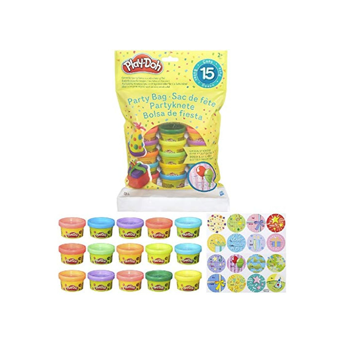 Social Play-Doh Bolsa De 15 Mini Botes